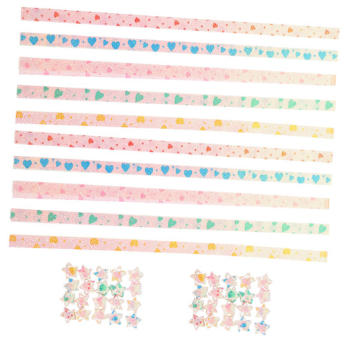 COHEALI 2000 Pcs Origami Star Color Paper Origami Paper Glitter Star Strips Paper Star Strips Sparkling Origami Strips Oragami Paper Lucky Star Paper Strips Stars and Stripes Fold