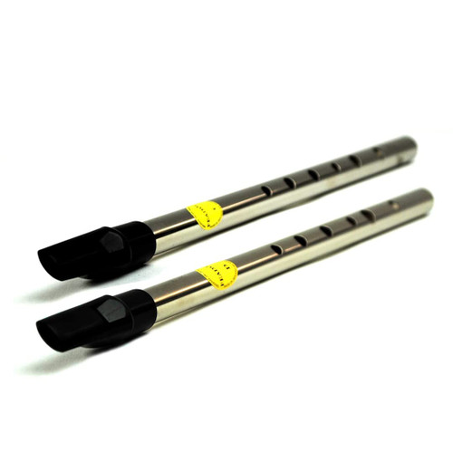 Feadog Set of 2 Nickel Whistles 1 key of "D" and 1 key of "C" Irish Tin