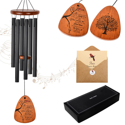 Wind Chimes Sympathy Wind Chimes, Memorial Wind Chimes for Loss of a Loved One, Bereavement Gifts Memorial Gifts Sympathy Gift in Memory of Loved One Loss of Mother Father Grandma Family Tree