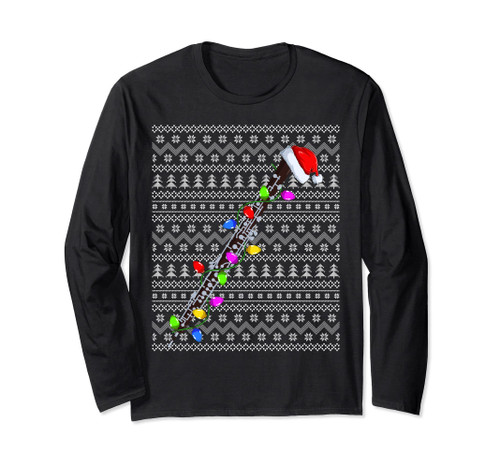 Oboe Lighting Xmas Sweater Ugly Oboe Christmas Long Sleeve T-Shirt Oboe Lighting Xmas Sweater Ugly Oboe Christmas Long Sleeve T-Shirt