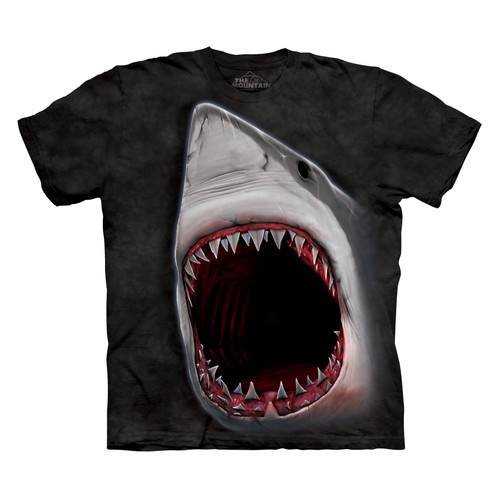 The Mountain Men's Shark Bite Marine T-Shirt Black S The Mountain Men's Shark Bite Marine T-Shirt Black S