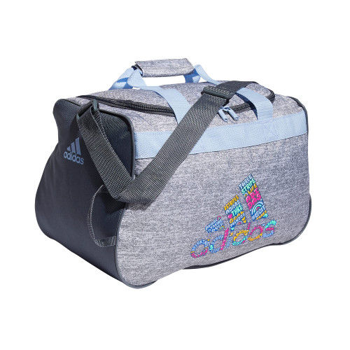 adidas Diablo Small Duffel Bag, Jersey Grey/Onix Grey/Blue Dawn, One Size