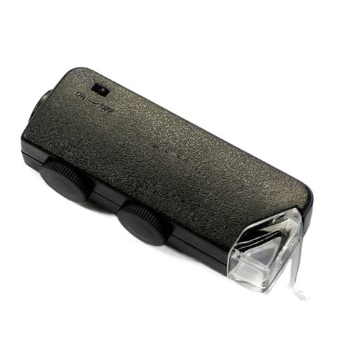 Smicroscope Accessories for Adults Mini Handheld 60x-100x Pocket Microscope Magnifer Microscope
