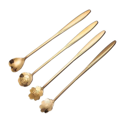 Zerodeko 36 Pcs Coffee Stirring Spoon Honey Spoon Tea Spoons Diet Spoon Mini Spoons Mixing Spoons Christmas Dessert Spoon Soup Spoon Collectible Spoon Tablespoon Stainless Steel Long Handle