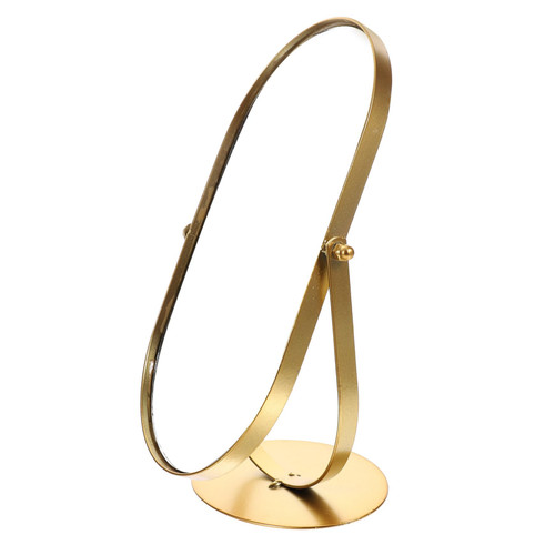 ABOOFAN Dresser Vanity Mirror Vanity Mirror for Desk Small Desk Vintage Mirror Single Sided rotatable Mirror Makeup Mirror Decorate Metal Desktop Mirror Vintage Dressing Table Desk Desks