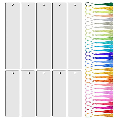 Tofficu 1 Set Blanks Tassel Book Mark Tags Graduation Sublimation Bookmark Tassels Blank Bookmark Printing Sublimation Bookmarks Iron on Bookmark Heat Transfer Bookmark Graffiti