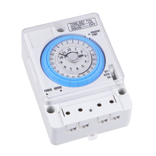 IMIKEYA Mechanical Timer for Electrical Outlets Indoor Kitchen Timers for Cooking Digital Outlet Timer Spring Wound Egg Digital Clock Industrial Timer Wall-Mounted White Reminder
