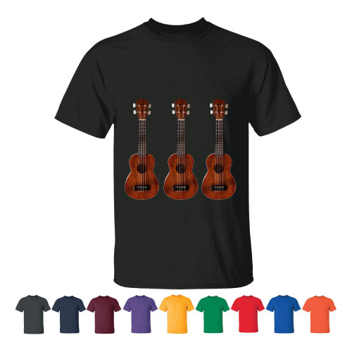 Gift for Violinist Player 3 Ancient Violin Graphics Men Women Black T shirt