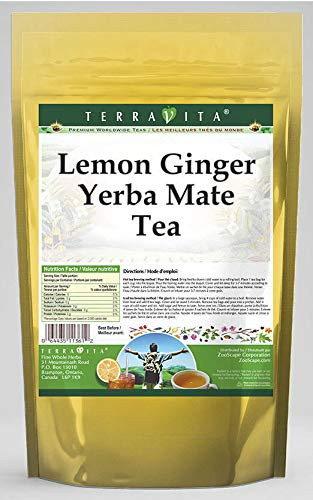Lemon Ginger Yerba Mate Tea (25 tea bags, ZIN: 562562)