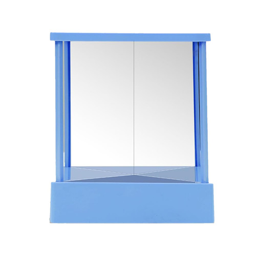 caits Non Reversing Mirror, Real Me Mirror, Reverse Mirror, Triangular Fixed Table Mirror for True Image, Non Magnifying Mirror for Modeling, Makeup, Facial Correction, Left and Right Not Reversed