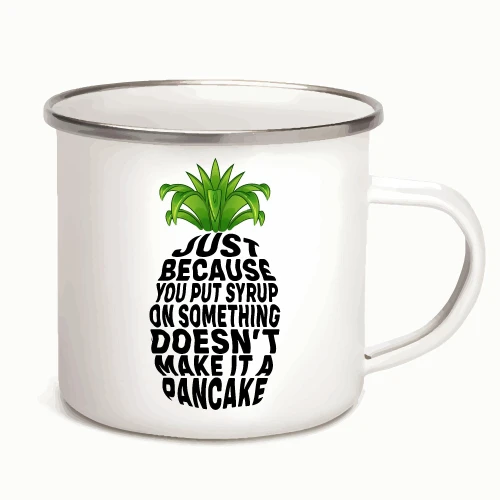 Guitar Lover I might look like I am Listening to you but in my head I am Playing My Guitar 12oz Enamel Silver Mug