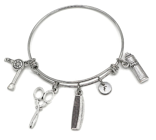 Hairdresser Bangle Bracelet - Hair Stylist Bracelet - Hair Stylist Gift - Hairdresser Graduation - Hairdresser Bracelet (55, V) Hairdresser Bangle Bracelet - Hair Stylist Bracelet - Hair Stylist Gift - Hairdresser Graduation - Hairdresser Bracelet (55, V)