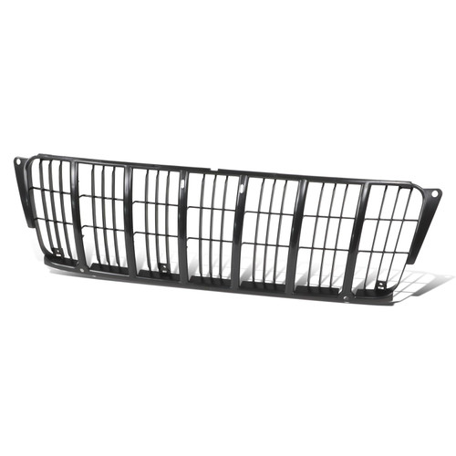 CH1200222 Factory Style Front Bumper Grill Grille Assembly Compatible with Jeep Grand Cherokee 1999-2003, Matte Black
