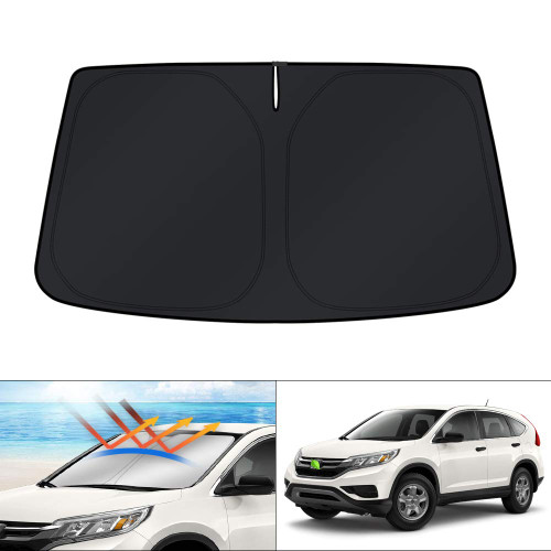 KUST Windshield Sun Shade for Honda CR-V 2012 2013 2014 2015 2016 CRV Accessories Sunshade Foldable Sun Visor Protector Blocks UV Rays Keep Your Car Cooler