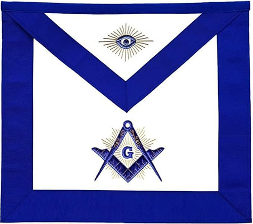 RAMNA Master Mason Blue Lodge Radiant G Apron