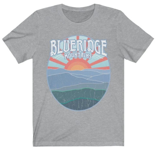 Blue Ridge Mountains Premium T-Shirt - Appalachian Trail, East Coast Cool, Hiker Gift (amaz) Athletic Heather S
