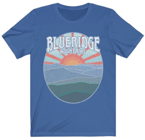 Blue Ridge Mountains Premium T-Shirt - Appalachian Trail, East Coast Cool, Hiker Gift (amaz) True Royal L