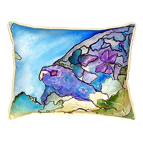 Betsy Drake SN960 Purple Turtle Pillow, 11" x14"