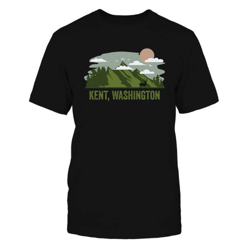 Washington Mountain Design Kent Vacation Vintage Camping Black