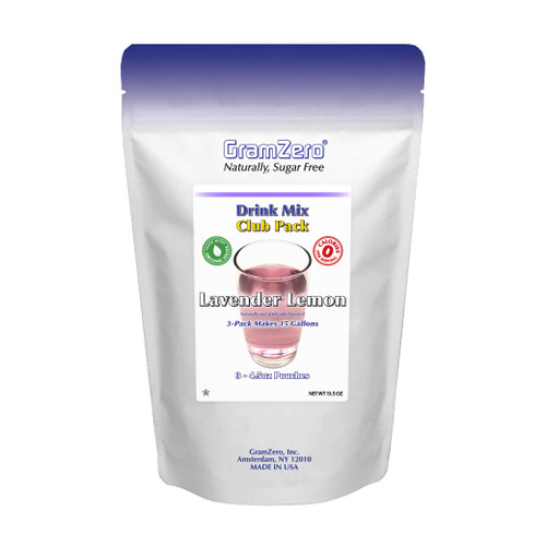 GramZero Lavender Lemon Zero Calorie Sugar Free Drink Mix, Great For Nutrition Club Loaded Tea, Stevia Sweetened GramZero Lavender Lemon Zero Calorie Sugar Free Drink Mix, Great For Nutrition Club Loaded Tea, Stevia Sweetened