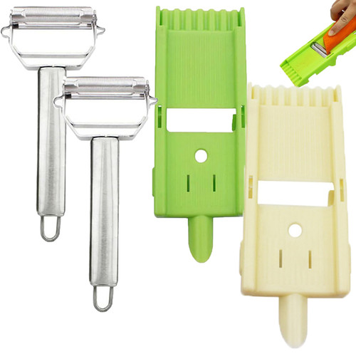 Zestio Peeler, Zestio Tool, Multi Potato Peeler Zestio, Zestio Peeler Set, Vegetable Peeler, Multi Peelers for Kitchen Zestio, Veggie Slicer, For Small Job in Kitchen (White+Green)