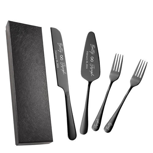 Personalized Wedding Cake Knife and Server Set Stainless Steel Forks Cake Cutter Server Engraved Cake Cutting Set for Wedding Anniversary Engagement Birthday Gifts Personalized Wedding Cake Knife and Server Set Stainless Steel Forks Cake Cutter Server Engraved Cake Cutting Set for Wedding Anniversary Engagement Birthday Gifts