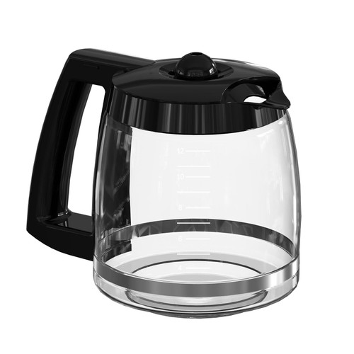 12-Cup Glass Carafe Pot Replacement Compatible with Ninja Coffee Brewer Maker Models CE251 CE201 CE201C CE200 CE200C Model# XGLSLID200