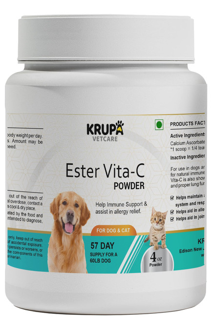 Vitamin C for Dogs - Immune Support for Dog Allergy Relief - Ester C Powder - Allergy Immune Supplement