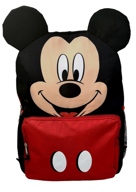 The Trendy Turtle Mickey Mouse Backpack - Mouse Ears Back to School or Travel Book Bag Backpack - 16 inches