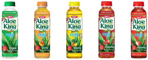 OKF Aloe Vera King Drink, SUGAR FREE, 16.9 Fluid Ounce (VARIETY, 6 PACK) OKF Aloe Vera King Drink, SUGAR FREE, 16.9 Fluid Ounce (VARIETY, 6 PACK)