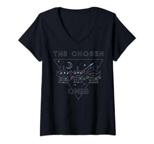 Disney Pixar Toy Story Rainbow Aliens I Have Been Chosen V-Neck T-Shirt
