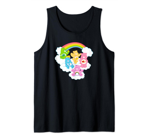 Care Bears Cheer Funshine & Bedtime Cloudy Rainbow Group Tank Top