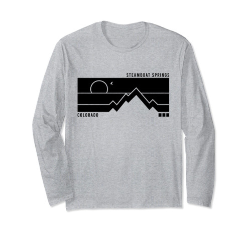 Vintage Steamboat Springs Colorado Mountains Hiking Sunset Long Sleeve T-Shirt Vintage Steamboat Springs Colorado Mountains Hiking Sunset Long Sleeve T-Shirt