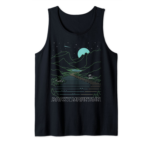 Vintage Rocky Mountain National Park - Hallett Peak Colorado Tank Top Vintage Rocky Mountain National Park - Hallett Peak Colorado Tank Top
