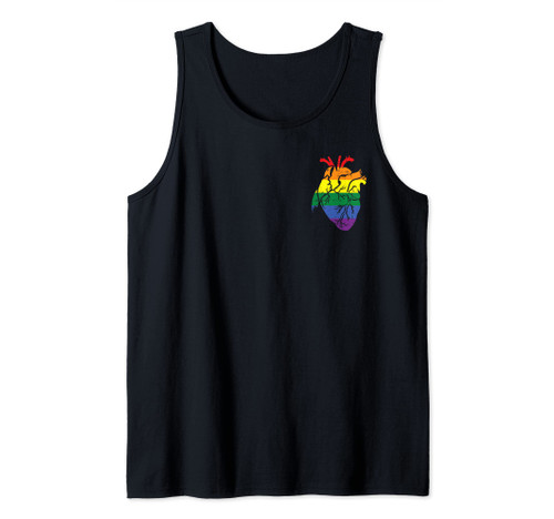 Anatomical Rainbow Heart Gay Pride Flag LGBT Nurse RN Gift Tank Top Anatomical Rainbow Heart Gay Pride Flag LGBT Nurse RN Gift Tank Top