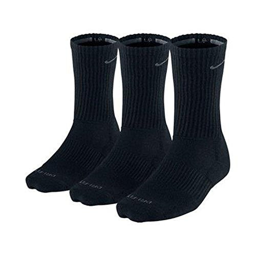 Nike Men's Dri-fit Cushioned Crew Sock Large Black