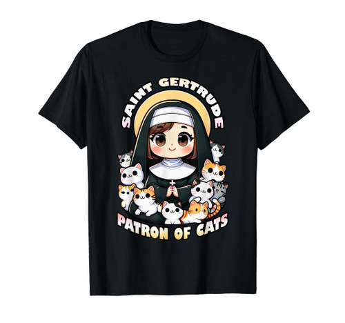 Saint Gertrude Patron of Cats T-Shirt