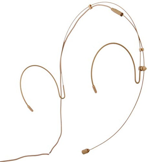 Double Earhook Headset Microphone w/ 4 pin mini XLR for Audio Technica Wireless