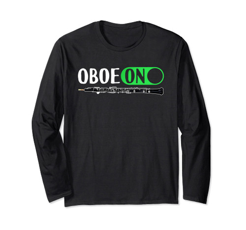 Playing Oboe Mode On Funny Oboe Oboist Design Long Sleeve T-Shirt