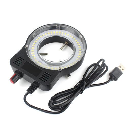 SIGOEC Smicroscope Accessories for Adults 48 LED USB Adjustable Ring Light Illuminator Lamp for Industry Microscope 110V-220V 3W-5W Microscope (Color : Black)