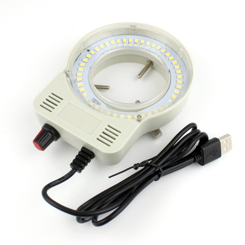 SIGOEC Smicroscope Accessories for Adults 48 LED USB Adjustable Ring Light Illuminator Lamp for Industry Microscope 110V-220V 3W-5W Microscope (Color : White)