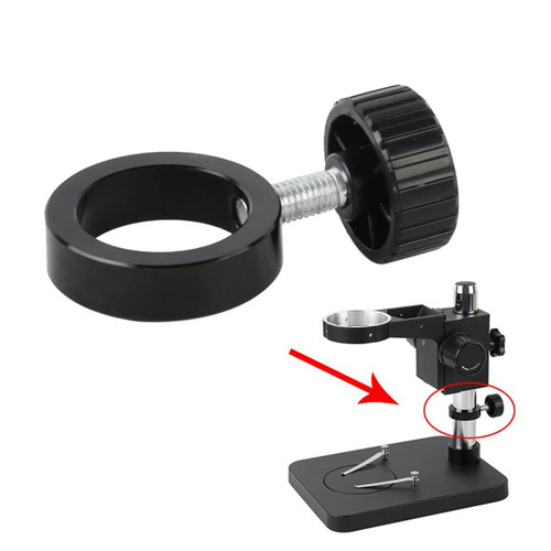 TYZK Microscope Kit Industrial Trinocular Binocular Stereo Microscope Video Camera Stand Holder Metal Pillar Bar 25mm 32mm Microscope Lens Adapters (Color : 32mm A)