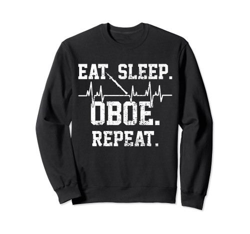 Oboe Marching Band Vintage Heartbeat Sweatshirt