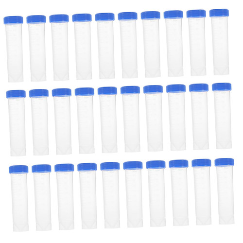 ULTECHNOVO 50 Pcs Centrifuge Tube with Caps Laboratory Plastic Centrifuge Tubes Laboratory Centrifuge Tube Small Centrifuge Tube Experiment Centrifuge Tube Test Tube Pp Screw Cap with Cover