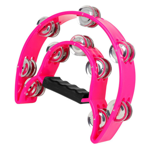 VICASKY 2pcs Children's Hand Bell Tambourine for Church Drum Tambourine Mexican Tambourine Jingles Music Instrument Tambourine Cymbals Tunable Tambourine Kids Toys Abs Mexico Dedicated