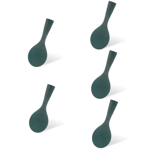 DECHOUS 5pcs Silicone Rice Spoon Non- Stick Rice Spatula Rice Spoon Paddle Durable Rice Ladle Vertical Rice Paddle Kitchen Large Spoon Rice Scoops Nonstick Tableware