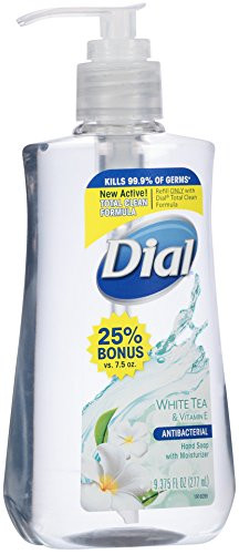 Dial Liquid Hand Soap, White Tea/Vitamin E, 9.375 Ounce