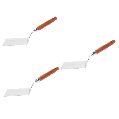 IMIKEYA 3pcs Cooking Spatula Tools Kitchen Cooking Frying Spatula Nonstick Cooking Tool Kitchen Food Frying Spatula Kitchen Food Shovel Kitchen Supplies 430 Stainless Steel Pizza