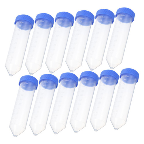 Gatuida 50pcs 14mm Downstem Conical Centrifuge Tubes PRP Tubes Experiment Centrifuge Tube Centrifuge Test Tube 50ml Tube Laboratory Supplies Test Tubes Centrifuge Tube Can Pointy Mortar