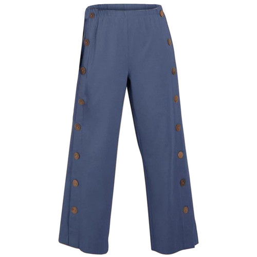 Bblulu Cotton Linen Pants Women Plus Size,Summer Cotton Linen Pants Loose Elastic Waist Capris Pants Wide Leg Crop Trousers Blue Bblulu Cotton Linen Pants Women Plus Size,Summer Cotton Linen Pants Loose Elastic Waist Capris Pants Wide Leg Crop Trousers Blue